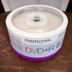 NEW Memorex DVD + HR Recordable Discs 30‎ Pack